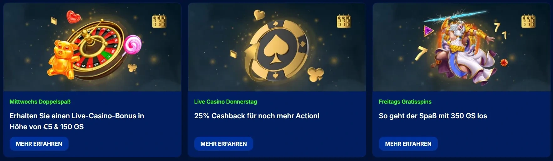 Boni und Aktionen